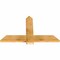 Ekena Millwork Eugene Rough Sawn Timber Gable Bracket, Western Red Cedar, 48"W x 30"H x 2"D x 6"F, 15/12 Pitch GBW048X30X0206EUG00RWR - alternate 3